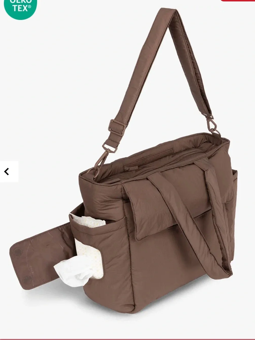 Calpak Diaper Tote Bag with Laptop Sleeve Hazelnut